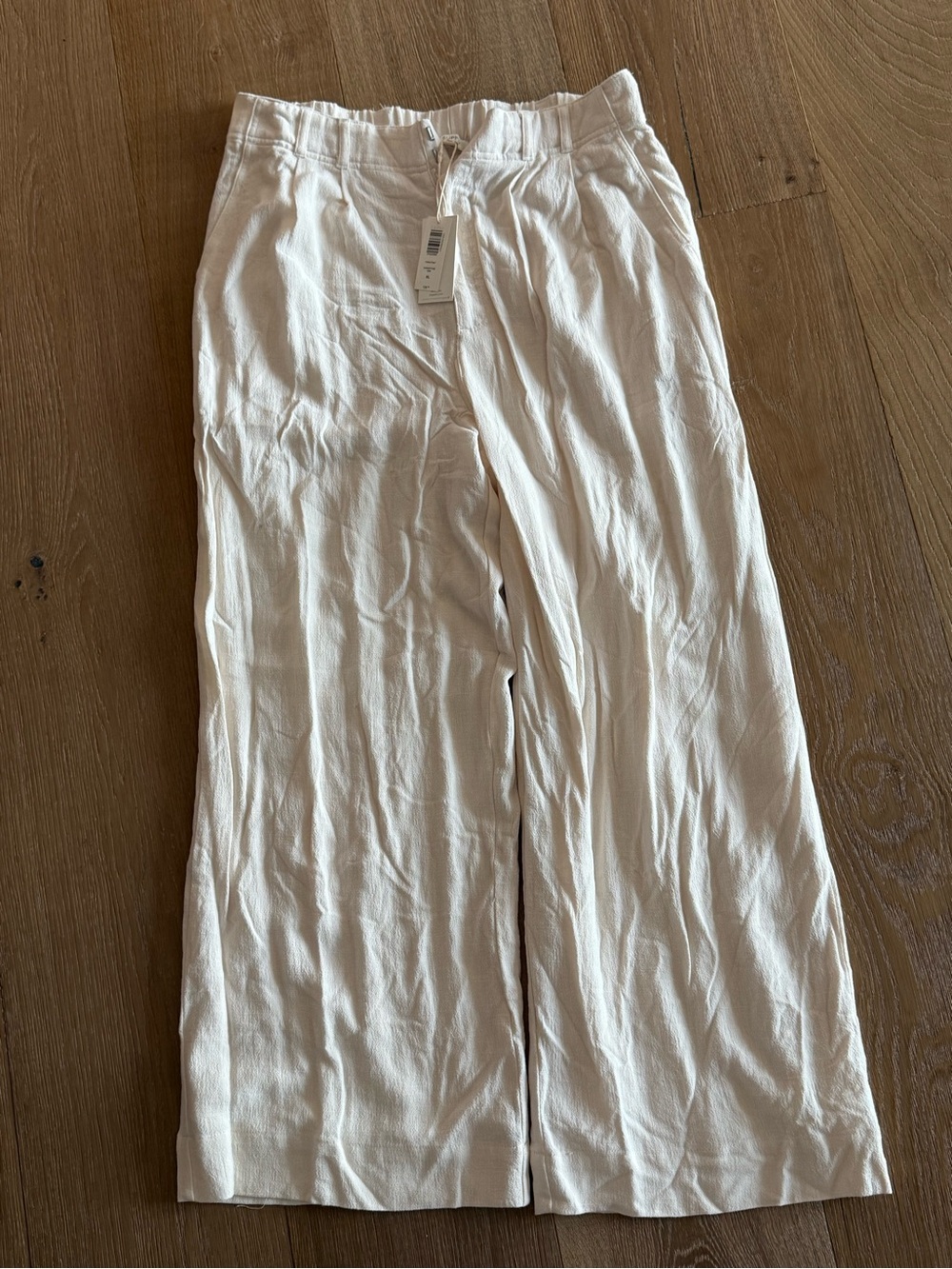 NWT NEVER WORN Z SUPPLY Wide-Leg Cream Pants - Lightweight Comfort
